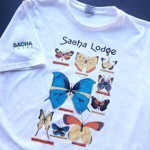 Butterfly T Shirt Size M / L Sacha Lodge Ecuador Amazon Rain Forest Butterflies